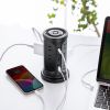TAP-B112C1A2BK USB充電機能付きタワー型タップ ブラック TAP-B112C1A2BK / USB充電機能付きタワー型タップ ブラック