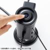 TAP-B112C1A2BK USB充電機能付きタワー型タップ ブラック TAP-B112C1A2BK / USB充電機能付きタワー型タップ ブラック