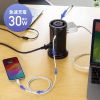 TAP-B112C1A2BK / USB充電機能付きタワー型タップ　ブラック