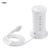 TAP-B112C1A2W USB充電機能付きタワー型タップ ホワイト TAP-B112C1A2W / USB充電機能付きタワー型タップ ホワイト