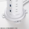 TAP-B112C1A2W USB充電機能付きタワー型タップ ホワイト TAP-B112C1A2W / USB充電機能付きタワー型タップ ホワイト