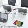 TAP-B112C1A2W / USB充電機能付きタワー型タップ　ホワイト