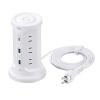 TAP-B112C1A2W USB充電機能付きタワー型タップ ホワイト TAP-B112C1A2W / USB充電機能付きタワー型タップ ホワイト