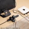 TAP-B113UC-2BK 回転タップ(AC4個口+Type-C+USB-A・PD20W・ブラック) TAP-B113UC-2BK / 回転タップ(AC4個口+Type-C+USB-A・PD20W・ブラック)
