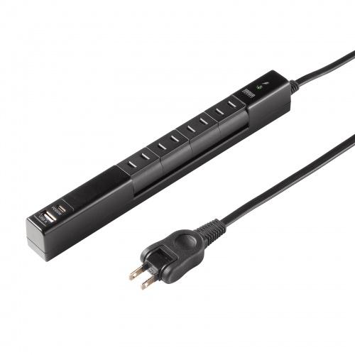 TAP-B113UC-2BK / 回転タップ（AC4個口＋Type-C＋USB-A・PD20W・ブラック）