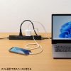 TAP-B113UC-2BK 回転タップ(AC4個口+Type-C+USB-A・PD20W・ブラック) TAP-B113UC-2BK / 回転タップ(AC4個口+Type-C+USB-A・PD20W・ブラック)
