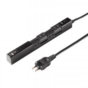 TAP-B113UC-2BK / 回転タップ(AC4個口+Type-C+USB-A・PD20W・ブラック)