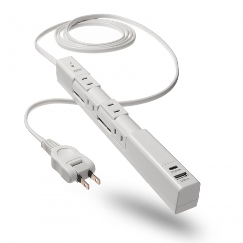 TAP-B113UC-2W / 回転タップ（AC4個口＋Type-C＋USB-A・PD20W・ホワイト）