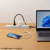 TAP-B113UC-2W 回転タップ(AC4個口+Type-C+USB-A・PD20W・ホワイト) TAP-B113UC-2W / 回転タップ(AC4個口+Type-C+USB-A・PD20W・ホワイト)