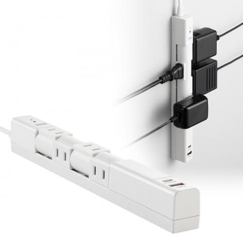 TAP-B113UC-2W / 回転タップ（AC4個口＋Type-C＋USB-A・PD20W・ホワイト）