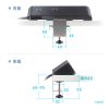 TAP-B114UC-2BK / クランプ固定式タップ（AC4個口＋USB-C×3＋USB-A×1・PD65W・ブラック）