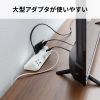 TAP-B114UC-2W / クランプ固定式タップ（AC4個口＋USB-C×3＋USB-A×1・PD65W・ホワイト）