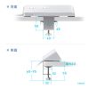 TAP-B114UC-2W クランプ固定式タップ(AC4個口+USB-C×3+USB-A×1・PD65W・ホワイト) TAP-B114UC-2W / クランプ固定式タップ(AC4個口+USB-C×3+USB-A×1・PD65W・ホワイト)