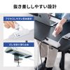TAP-B114UC-2W / クランプ固定式タップ（AC4個口＋USB-C×3＋USB-A×1・PD65W・ホワイト）