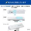 TAP-B114UC-2W / クランプ固定式タップ（AC4個口＋USB-C×3＋USB-A×1・PD65W・ホワイト）