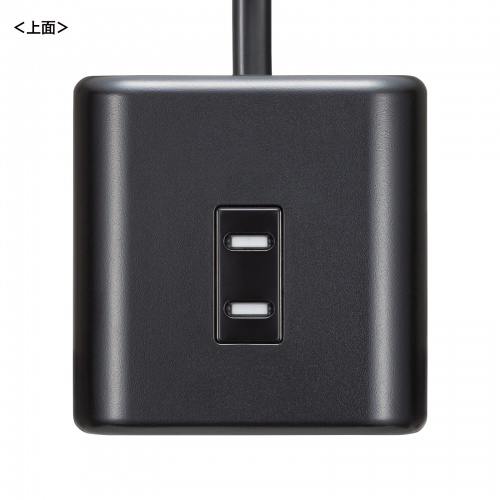 TAP-B115UC-2BK / クランプ固定式タップ（簡単脱着・4方向向き変更・卓上使用対応・PD65W）