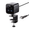 TAP-B115UC-2BK クランプ固定式タップ(簡単脱着・4方向向き変更・卓上使用対応・PD65W) TAP-B115UC-2BK / クランプ固定式タップ(簡単脱着・4方向向き変更・卓上使用対応・PD65W)