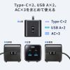 TAP-B115UC-2BK クランプ固定式タップ(簡単脱着・4方向向き変更・卓上使用対応・PD65W) TAP-B115UC-2BK / クランプ固定式タップ(簡単脱着・4方向向き変更・卓上使用対応・PD65W)
