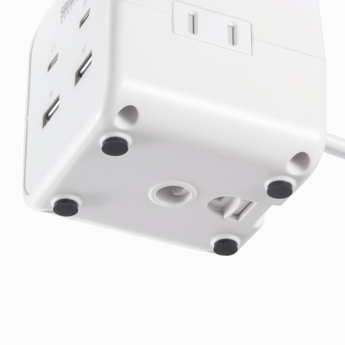 TAP-B115UC-2W / クランプ固定式タップ（簡単脱着・4方向向き変更・卓上使用対応・PD65W）
