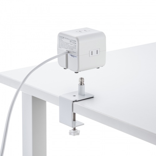 TAP-B115UC-2W / クランプ固定式タップ（簡単脱着・4方向向き変更・卓上使用対応・PD65W）