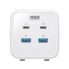 TAP-B115UC-2W クランプ固定式タップ(簡単脱着・4方向向き変更・卓上使用対応・PD65W) TAP-B115UC-2W / クランプ固定式タップ(簡単脱着・4方向向き変更・卓上使用対応・PD65W)