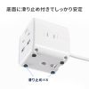 TAP-B115UC-2W クランプ固定式タップ(簡単脱着・4方向向き変更・卓上使用対応・PD65W) TAP-B115UC-2W / クランプ固定式タップ(簡単脱着・4方向向き変更・卓上使用対応・PD65W)