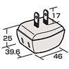 TAP-B11 便利タップ(2P・3個口・ホワイト) TAP-B11 / 便利タップ(2P・3個口・ホワイト)