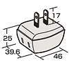 TAP-B11 / 便利タップ（2P・3個口・ホワイト）