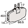 TAP-B12 便利タップ(平トリプル) TAP-B12 / 便利タップ(平トリプル)