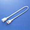TAP-B16-05 電源延長コード(2P・1個口・0.5m・ホワイト) TAP-B16-05 / 電源延長コード(2P・1個口・0.5m・ホワイト)