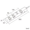 TAP-B40BK / 便利タップ（ACアダプタ対応・2P・9個口・2m ・ブラック）