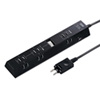 TAP-B40BK 便利タップ(ACアダプタ対応・2P・9個口・2m ・ブラック) TAP-B40BK / 便利タップ(ACアダプタ対応・2P・9個口・2m ・ブラック)