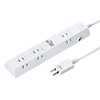 TAP-B40W 便利タップ(ACアダプタ対応・2P・9個口・2m ホワイト) TAP-B40W / 便利タップ(ACアダプタ対応・2P・9個口・2m ホワイト)