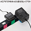 TAP-B41BK4 便利タップ(2P・5個口・2m・ブラック) TAP-B41BK4 / 便利タップ(2P・5個口・2m・ブラック)