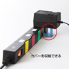 TAP-B41BK4 便利タップ(2P・5個口・2m・ブラック) TAP-B41BK4 / 便利タップ(2P・5個口・2m・ブラック)