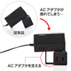 TAP-B41BK / 便利タップ（ACアダプタ対応・2P・5個口・2m・ブラック）