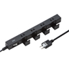 TAP-B41BK 便利タップ(ACアダプタ対応・2P・5個口・2m・ブラック) TAP-B41BK / 便利タップ(ACアダプタ対応・2P・5個口・2m・ブラック)