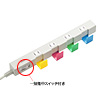 TAP-B41W4 便利タップ(ACアダプタ対応・2P・5個口・2m・ホワイト) TAP-B41W4 / 便利タップ(ACアダプタ対応・2P・5個口・2m・ホワイト)