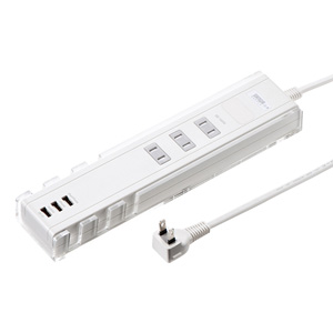 TAP-B46W / 便利タップ(2P・3個口+USB3ポート・1m・ホワイト)