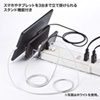 TAP-B47BK 便利タップ(2P・3個口+USB3ポート・1m・ブラック) TAP-B47BK / 便利タップ(2P・3個口+USB3ポート・1m・ブラック)