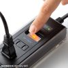TAP-B47UC-3BK / USB充電機能付きタップ　スタンド付き（2P・5個口・3m・ブラック）