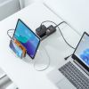 TAP-B47UC-3BK / USB充電機能付きタップ　スタンド付き（2P・5個口・3m・ブラック）