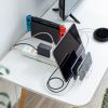 TAP-B47UC-3W / USB充電機能付きタップ　スタンド付き（2P・5個口・3m・ホワイト）