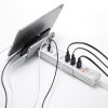 TAP-B47UC-3W / USB充電機能付きタップ　スタンド付き（2P・5個口・3m・ホワイト）