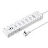 TAP-B47UC-3W USB充電機能付きタップ スタンド付き(2P・5個口・3m・ホワイト) TAP-B47UC-3W / USB充電機能付きタップ スタンド付き(2P・5個口・3m・ホワイト)