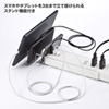 TAP-B47W 便利タップ(2P・3個口+USB3ポート・1m・ホワイト) TAP-B47W / 便利タップ(2P・3個口+USB3ポート・1m・ホワイト)