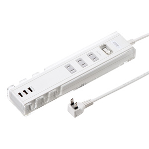 TAP-B47W / 便利タップ(2P・3個口+USB3ポート・1m・ホワイト)