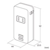 TAP-B48BK / 便利タップ（2P・1個口＋USB2ポート・ブラック）