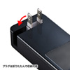 TAP-B48BK 便利タップ(2P・1個口+USB2ポート・ブラック) TAP-B48BK / 便利タップ(2P・1個口+USB2ポート・ブラック)