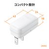 TAP-B55 / コンセント用アダプタ（横型・2個入り）